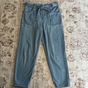 Forever 21 Blue High-Waisted Jeans